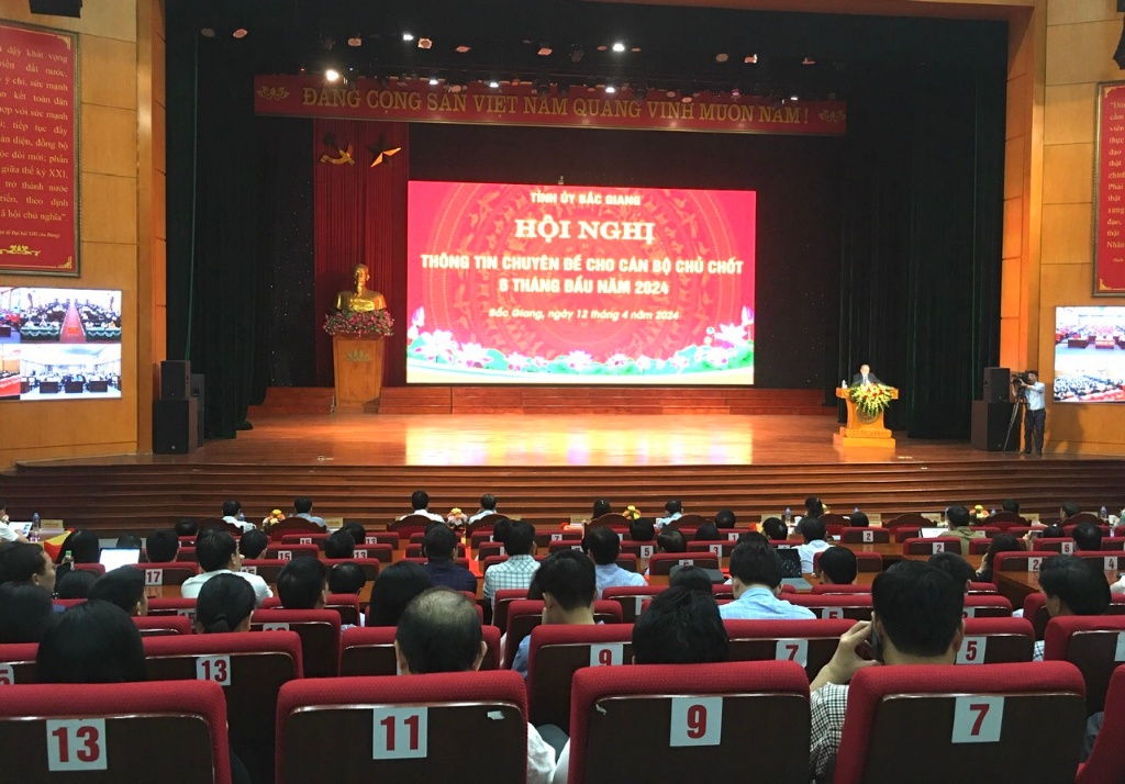 Bắc Giang: Hội nghị thông tin chuyên đề 6 tháng đầu năm 2024