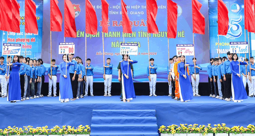 Bắc Giang ra quân Chiến dịch Thanh niên tình nguyện hè 2024