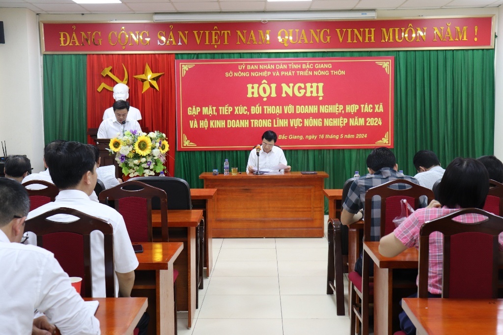 Sở Nông nghiệp và PTNT Bắc Giang: Đối thoại doanh nghiệp, hợp tác xã và hộ kinh doanh